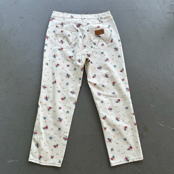 Billabong Cream Floral Straight Leg Jeans - Picture 3 of 16